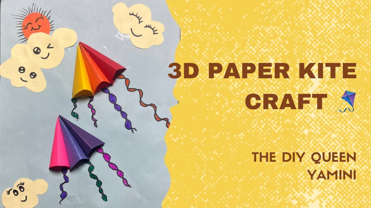 Wow! 3D Paper Kites 😍@TheDIYqueenyaminipatel 