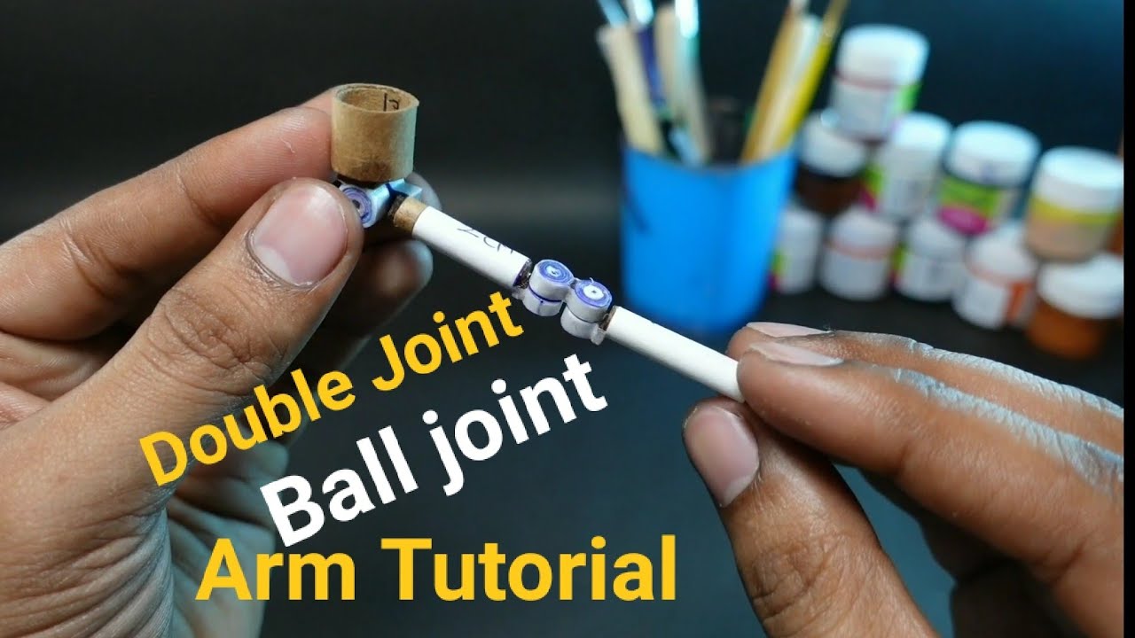 Double joint | Paper Action figure | Arm Tutorial |  Hit 500 likes for more 🙏#art #craft