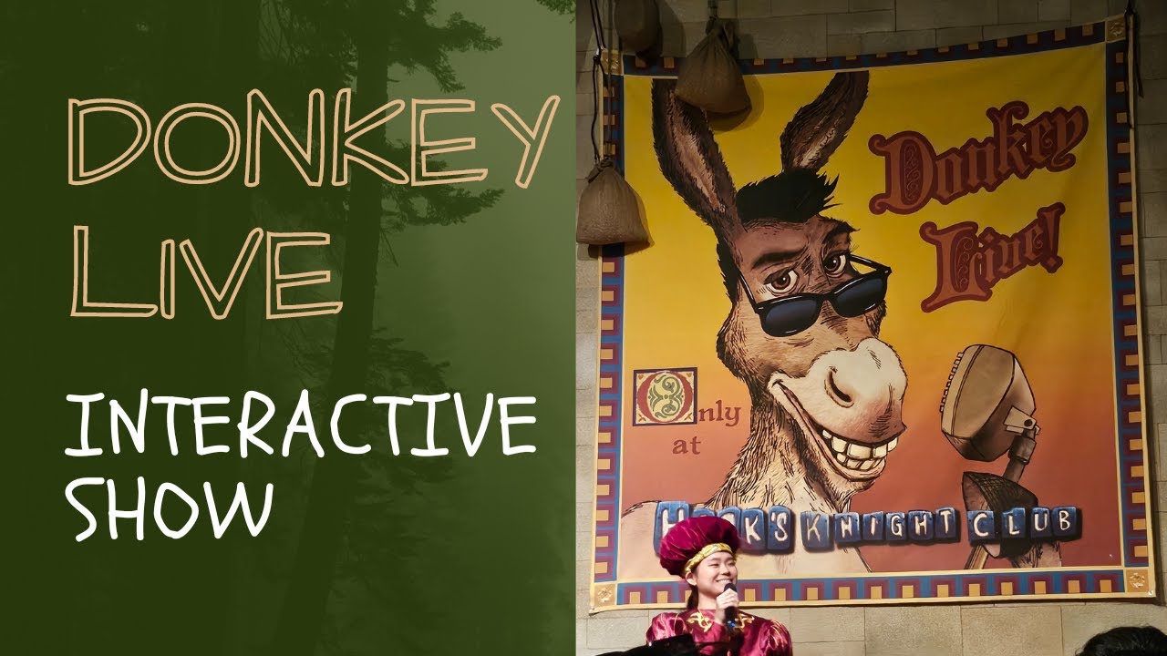 Donkey LIVE interactive show at USS Sentosa 😱😅 #uss #Singapore #Sentosa #donkey #2024 #travel #fun