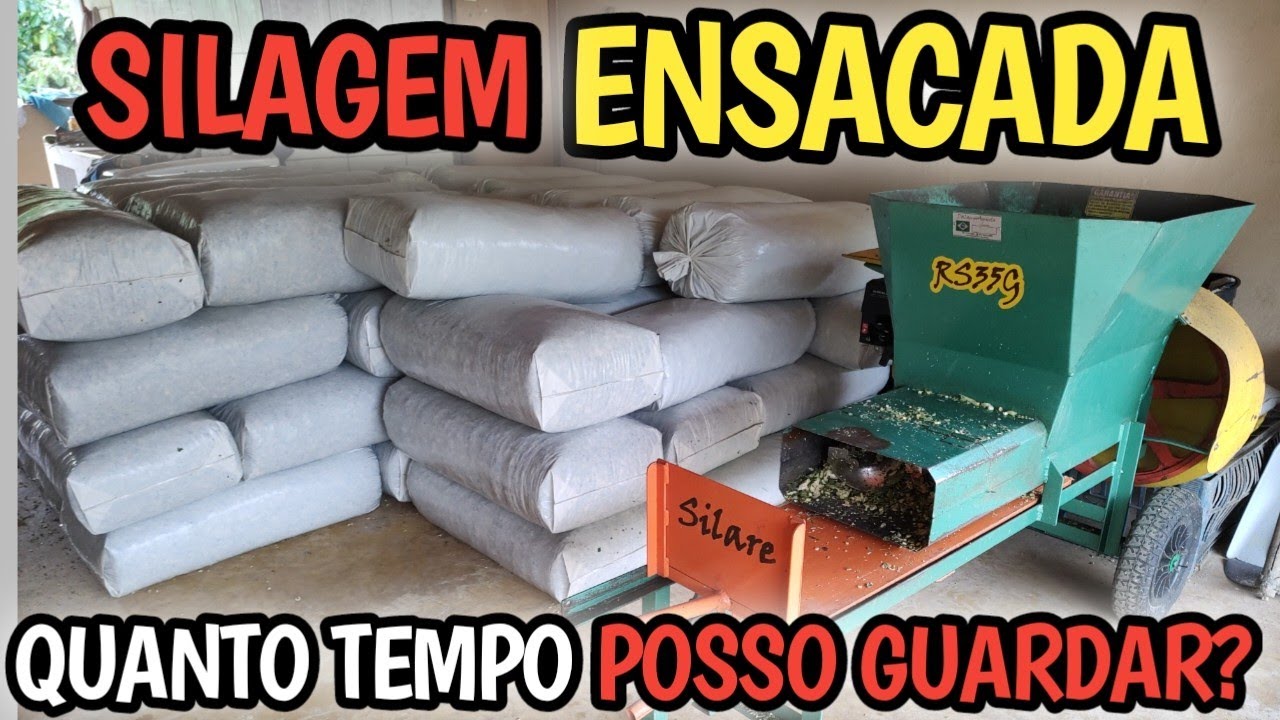 silagem ensacada quantos meses dura? inoculantes? ensiladeira pp47/ensacadora silare rs35g
