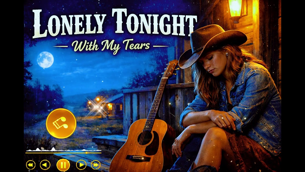 Lonely Tonight With My Tears 💔 | Sad Country Love Song | Emotional Female Country Ballad