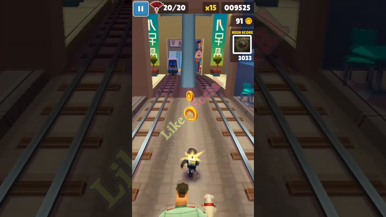 How to Bump into light signals | Subway surfers