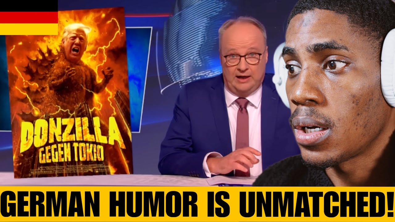 American Reacts to German Tv Making Fun of Donald Trump || ist in Asien, reißt das Weiße Haus