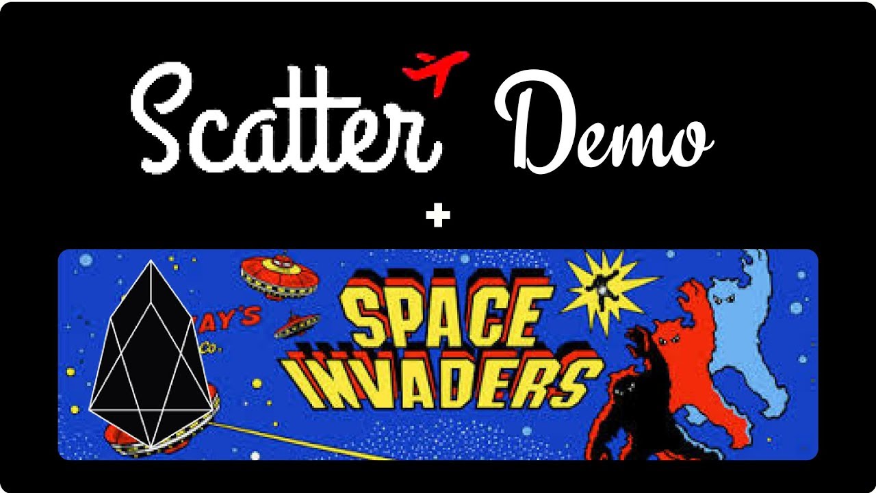 EOS Scatter Demo  - Space Invaders - EOS App Live Demo
