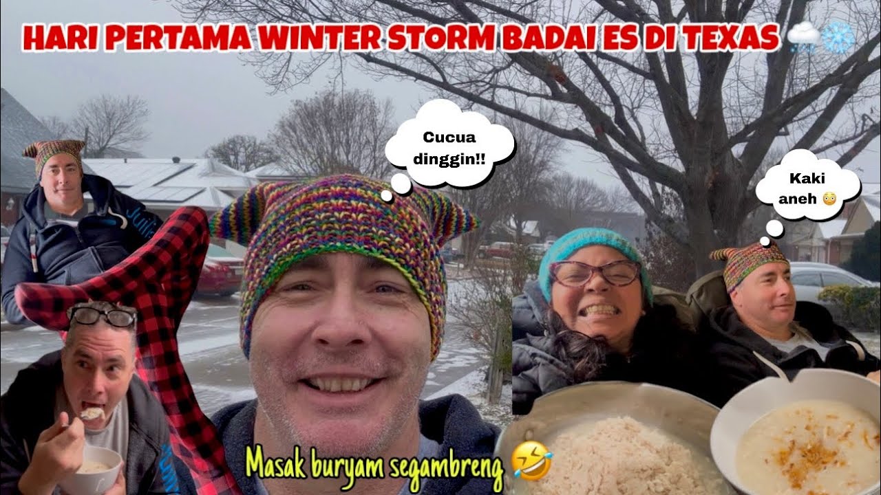 HARI PERTAMA WINTER STORM ALIAS BADAI ES DI TEXAS | GAK BISA KEMANA-MANA