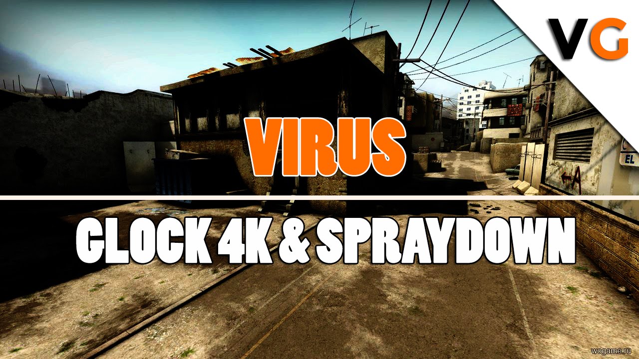 CS:GO | Virus Glock 4K & Spraydown On Dust 2 (64)