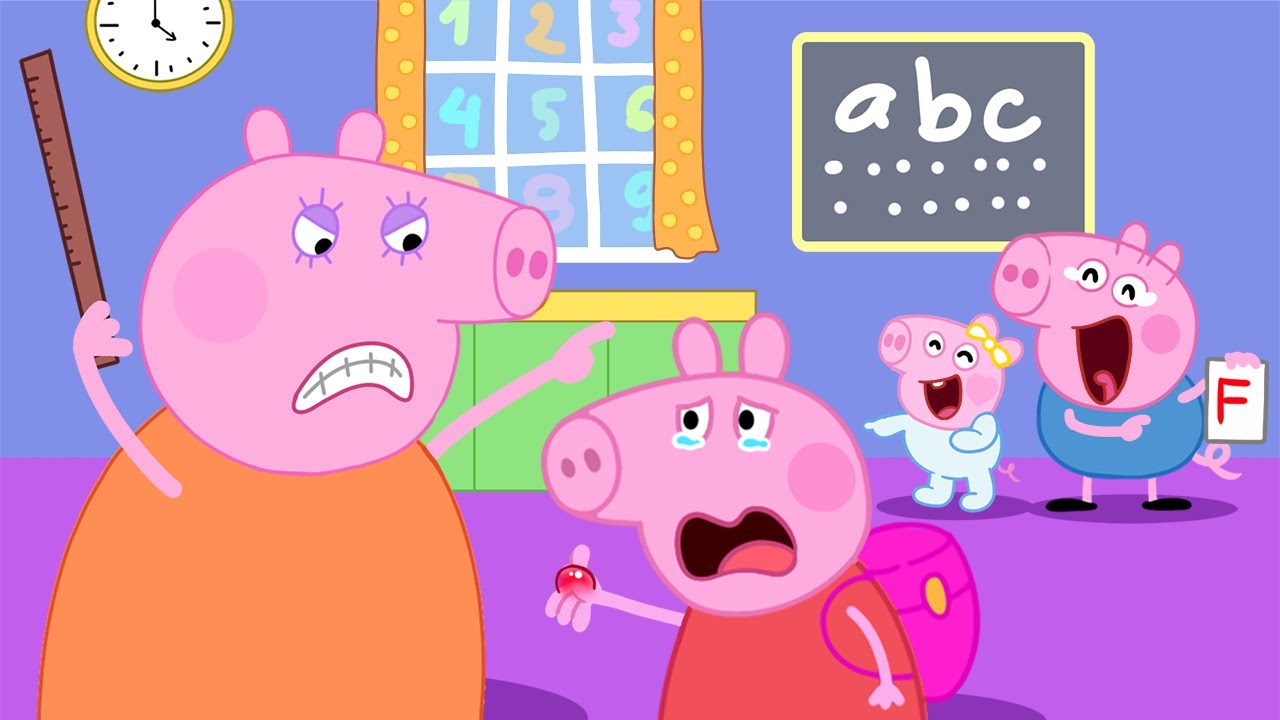 Mummy Pig, Don't Angry With PEPPA Of A Bad Grade?!! | Peppa Funny Animation