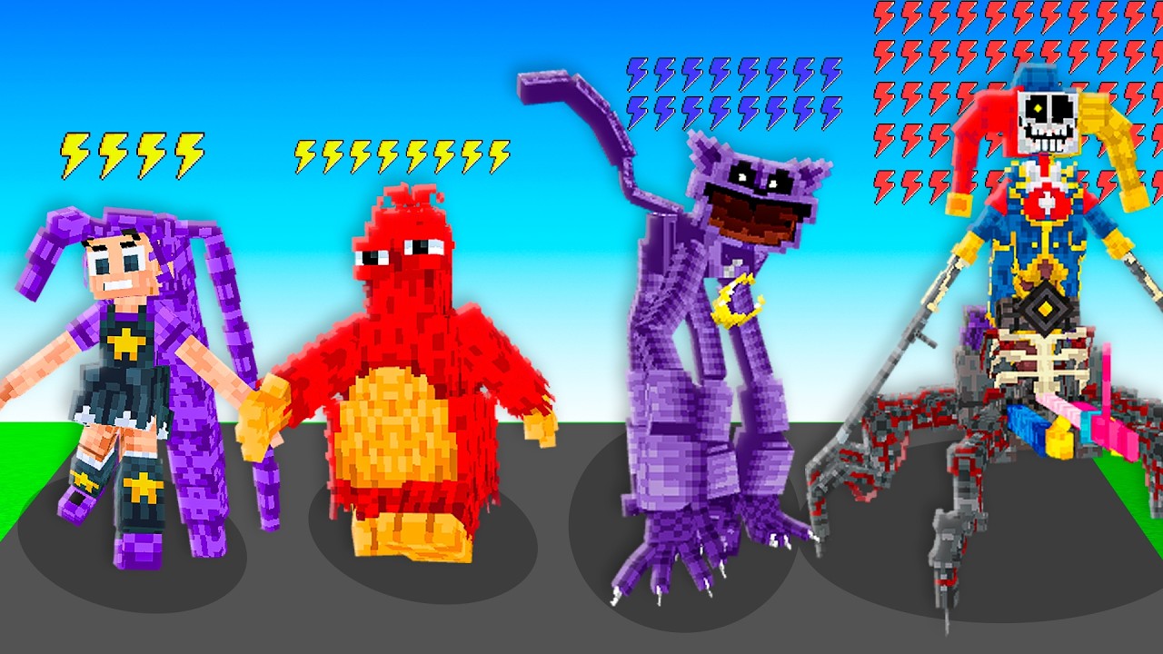 Qual MONSTRO de POPPY PLAYTIME &eacute; MAIS R&Aacute;PIDO no Minecraft ?