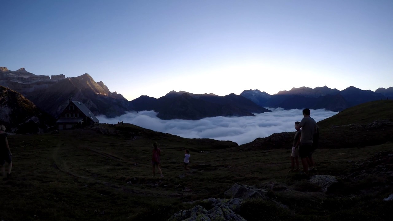 4K Sunset Timelapse Refuge des Espuguettes Gavarnie Hautes-Pyrénées