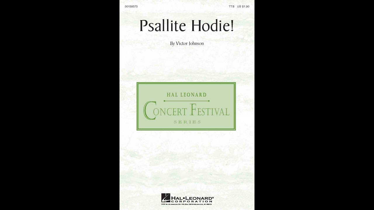 Psallite Hodie! (TTB Choir) - By Victor Johnson