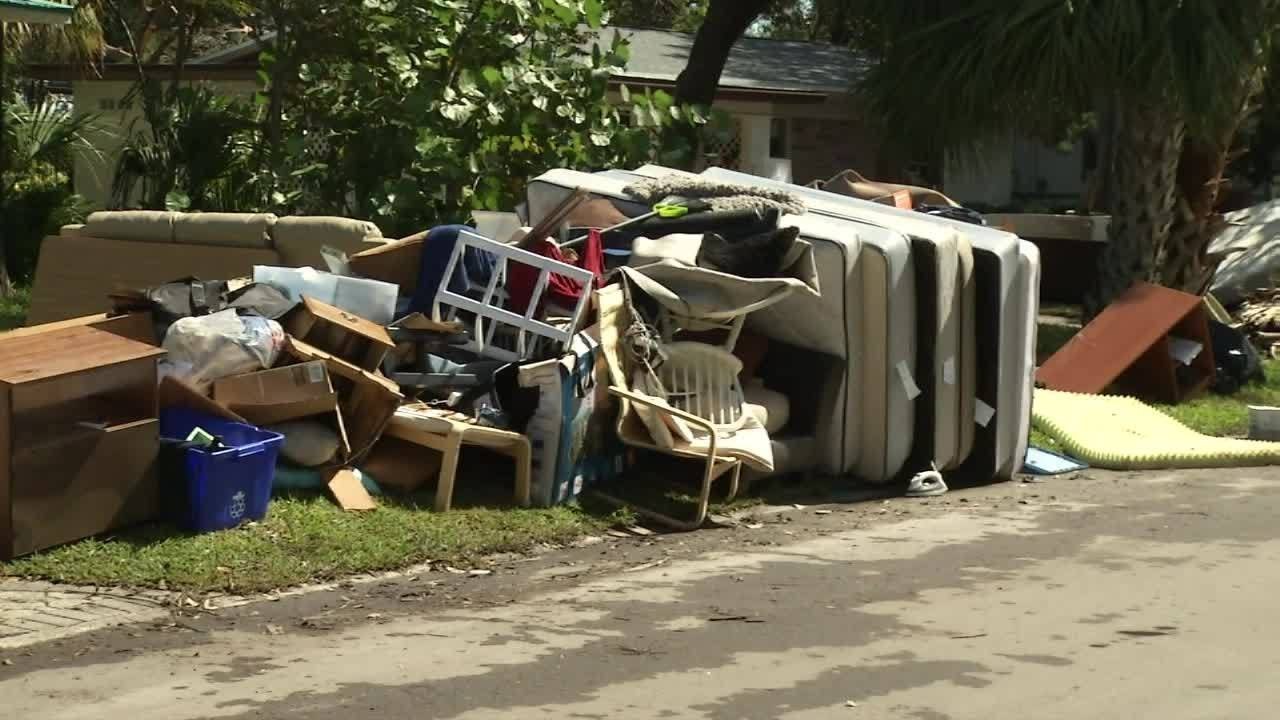 Extensive damage to the Davis Shores community