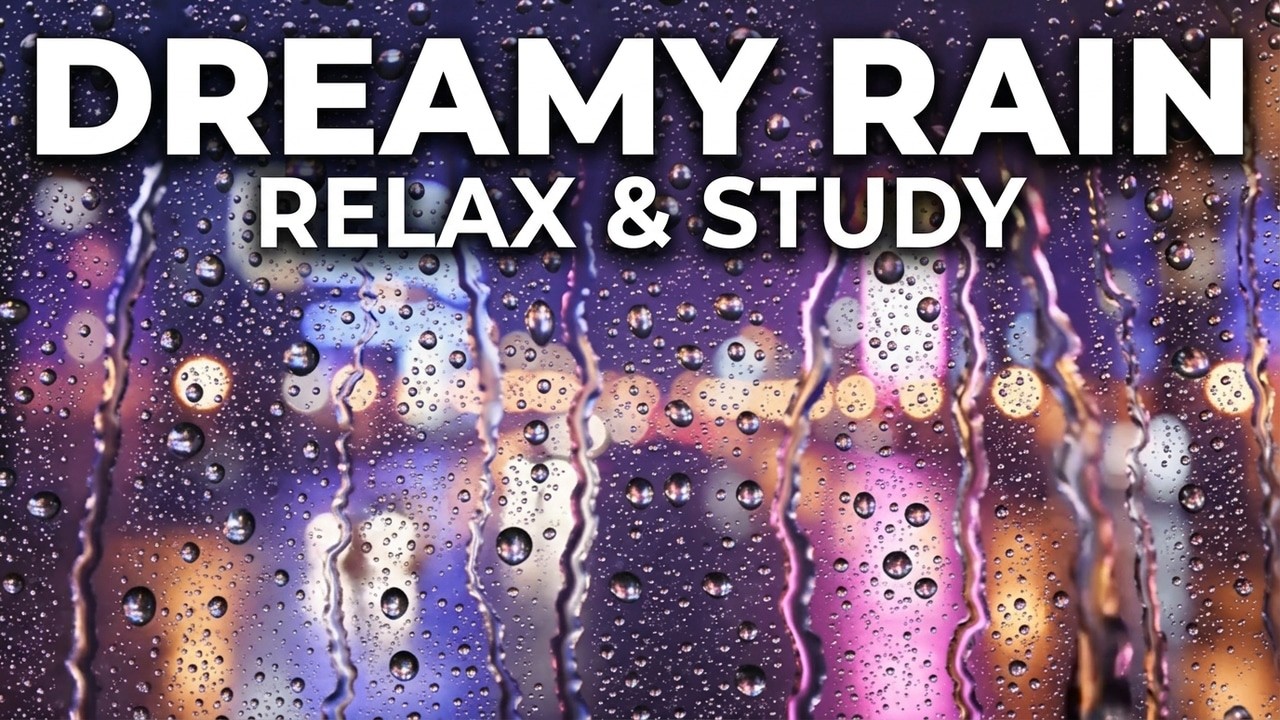 Window Rain & City Lights | Dreamy Lofi Music to Relax