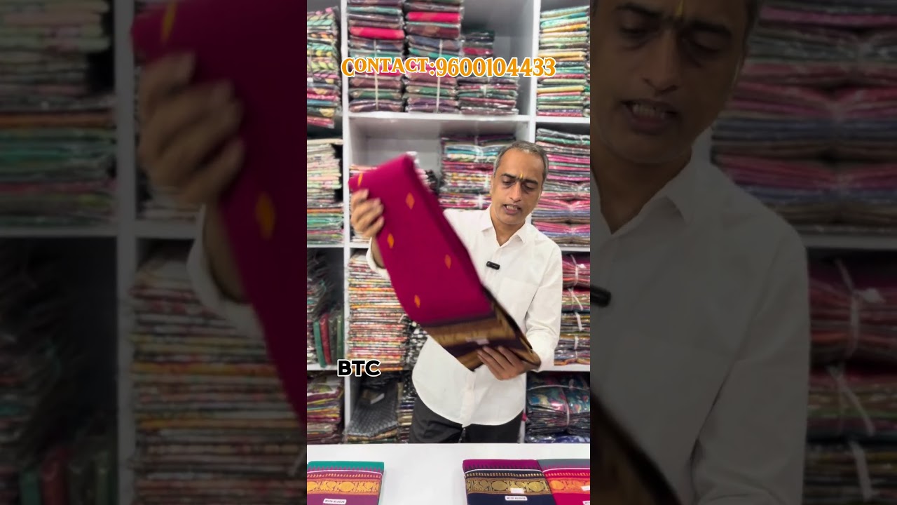 Chettinad Cotton 🔥✨beautiful collection from SHAKTI Textile💥💯#sarees #btc