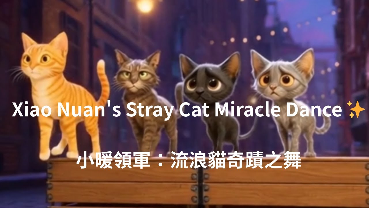 Xiao Nuan’s Stray Cat Miracle Dance ✨ | 小暖領軍：流浪貓奇蹟之舞