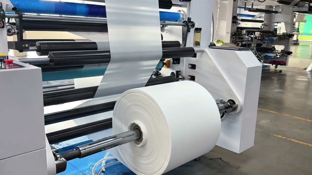 200m Economic 4C CI flexographic printing machine for non-woven fabric  servo-controlled tension