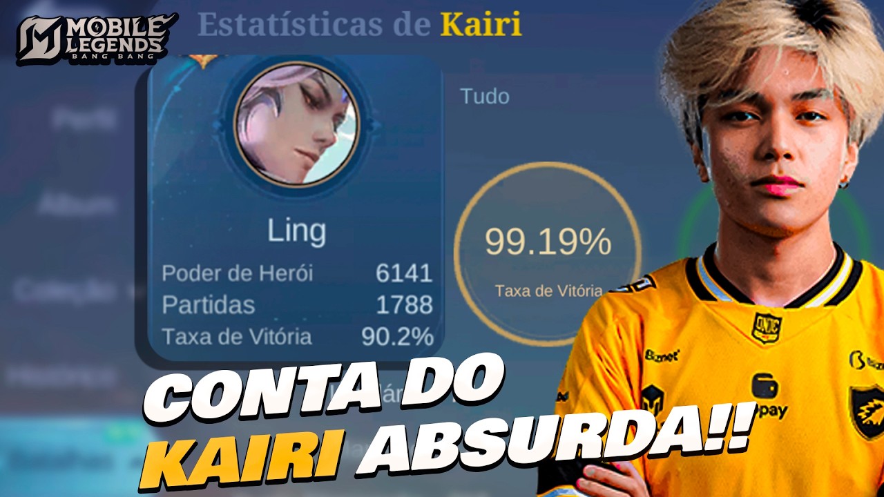 KAIRI tem a Conta mais LINDA do Mobile Legends