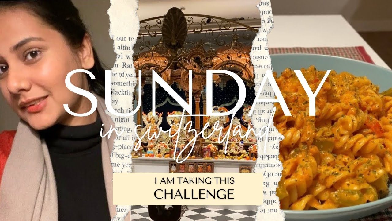 I am taking this CHALLENGE + Visiting ISKCON Zurich 🛕| Sunday Vlog 🎥 