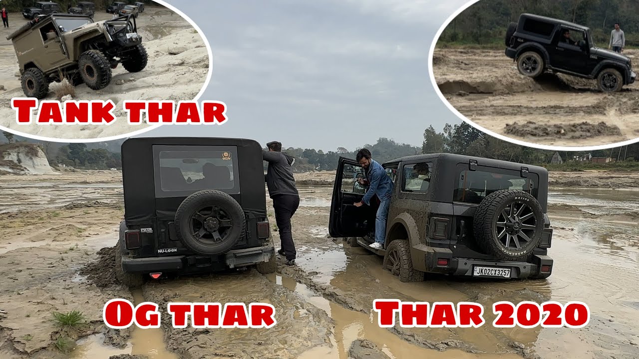 SUNDAY OFFROAD WITH TANK THAR | THAR 2020 VS THAR CRDE