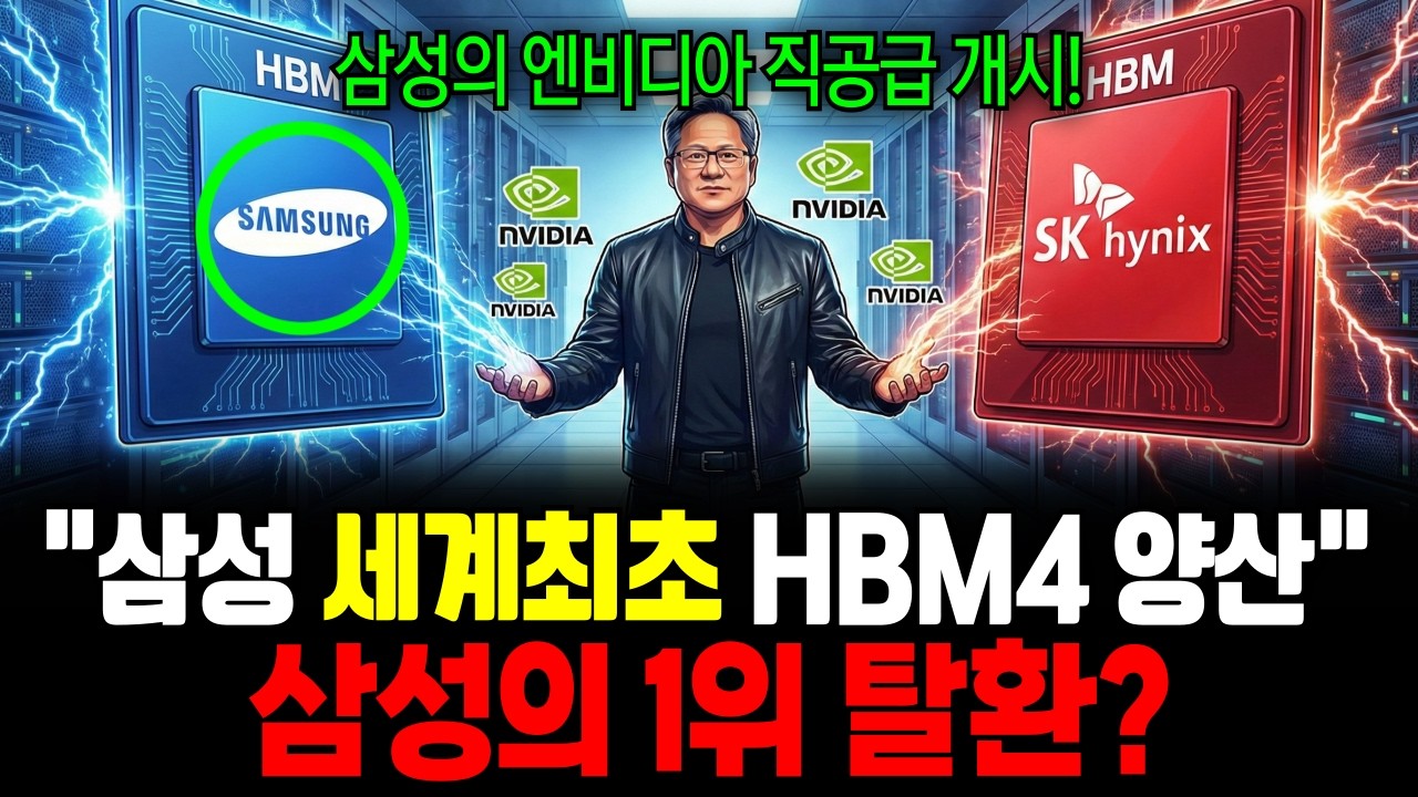 문전박대 당하던 삼성이 세계 최초 HBM4 양산 개시로 판도를 완전히 뒤집다 (ft  삼성의 1위탈환?)