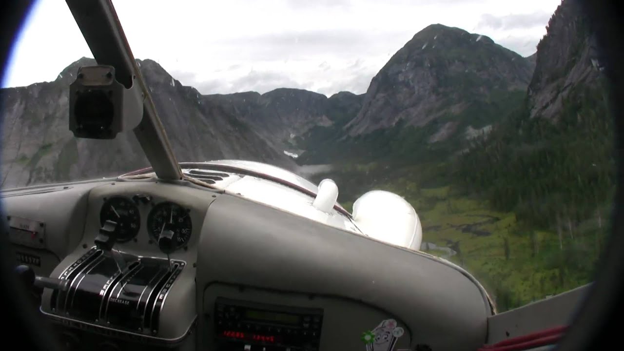 Island Wings float plane flight, Ketchikan, Alaska, mountian lake landing