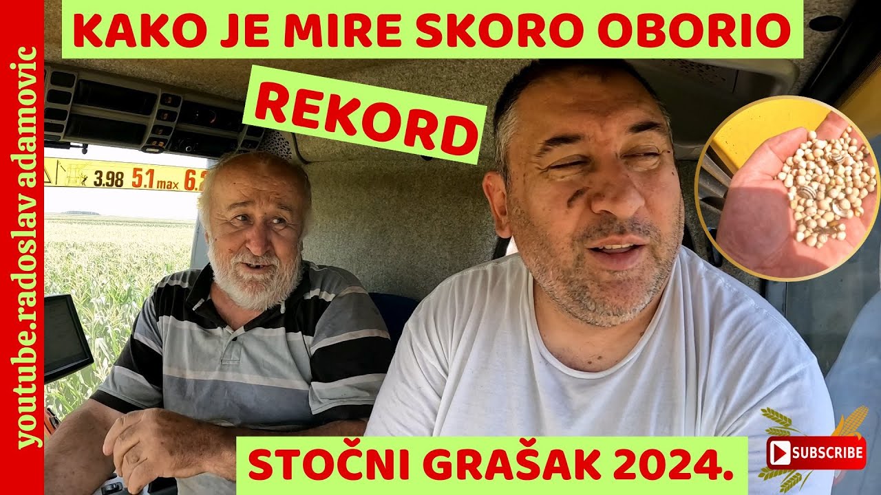 KAKO JE MIRE SKORO OBORIO REKORD? STOČNI GRAŠAK 2024 ; HOW MIRE ALMOST BREAKED THE RECORD? PEAS 2024