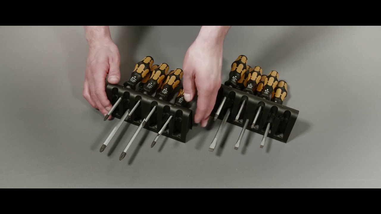 Комплект отвертки, ударни Big Pack 900 Kraftform Wera + стойка 05133285001 WERA