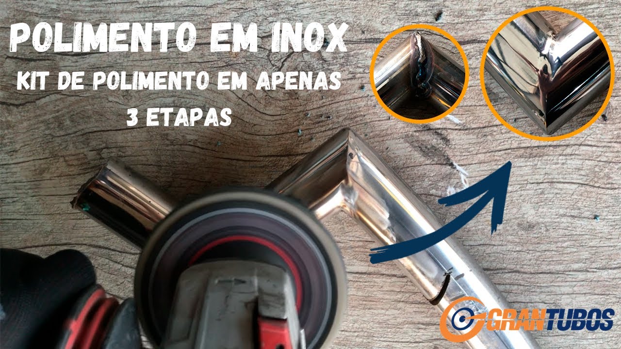 POLIMENTO EM AÇO INOX EM APENAS 3 ETAPAS!! SERÁ QUE É POSSÍVEL??