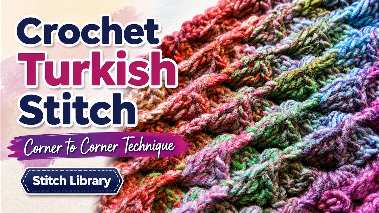 Crochet Turkish Stitch Corner to Corner C2C