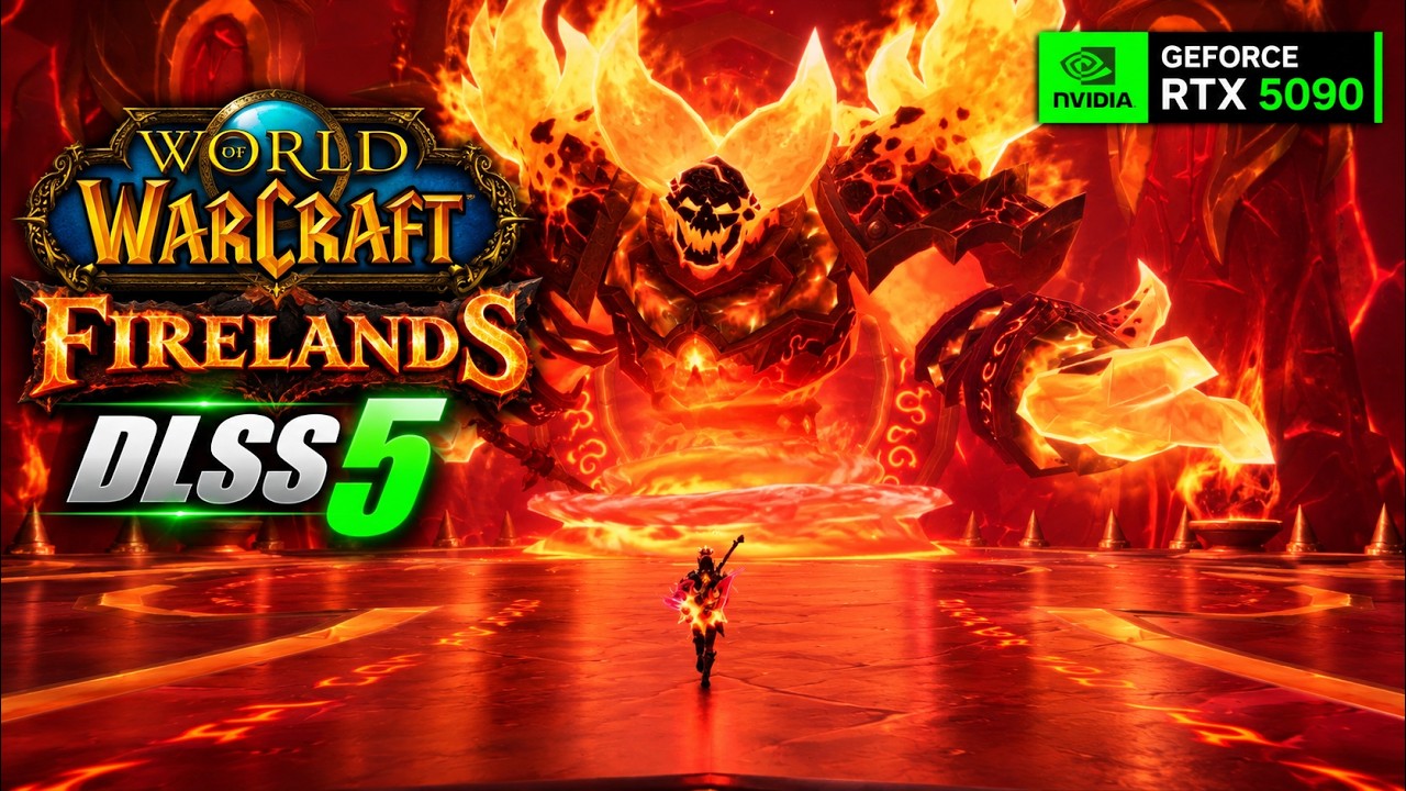 DLSS 5 Tested in Firelands &ndash; World of Warcraft Midnight &ndash; RTX 5090 4K
