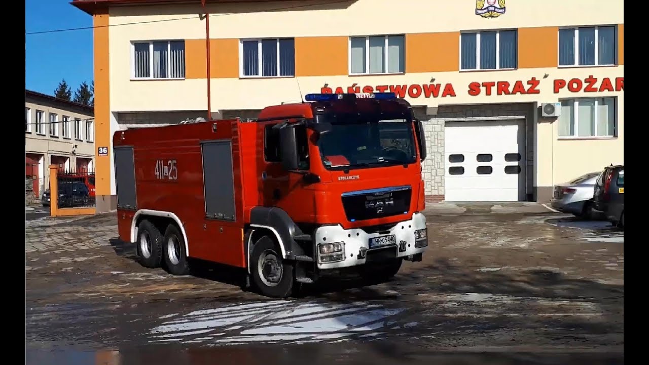 [OD ŚRODKA] Wyjazd Alarmowy Plutonu Gaśniczego 411[L]21, 25 & 54 z JRG Hrubieszów