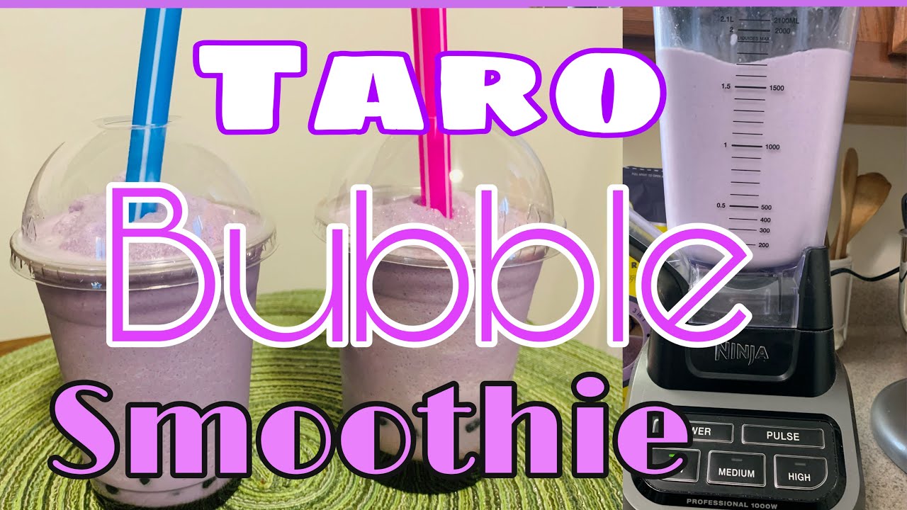 How to make Taro Bubble Smoothie/BOBA