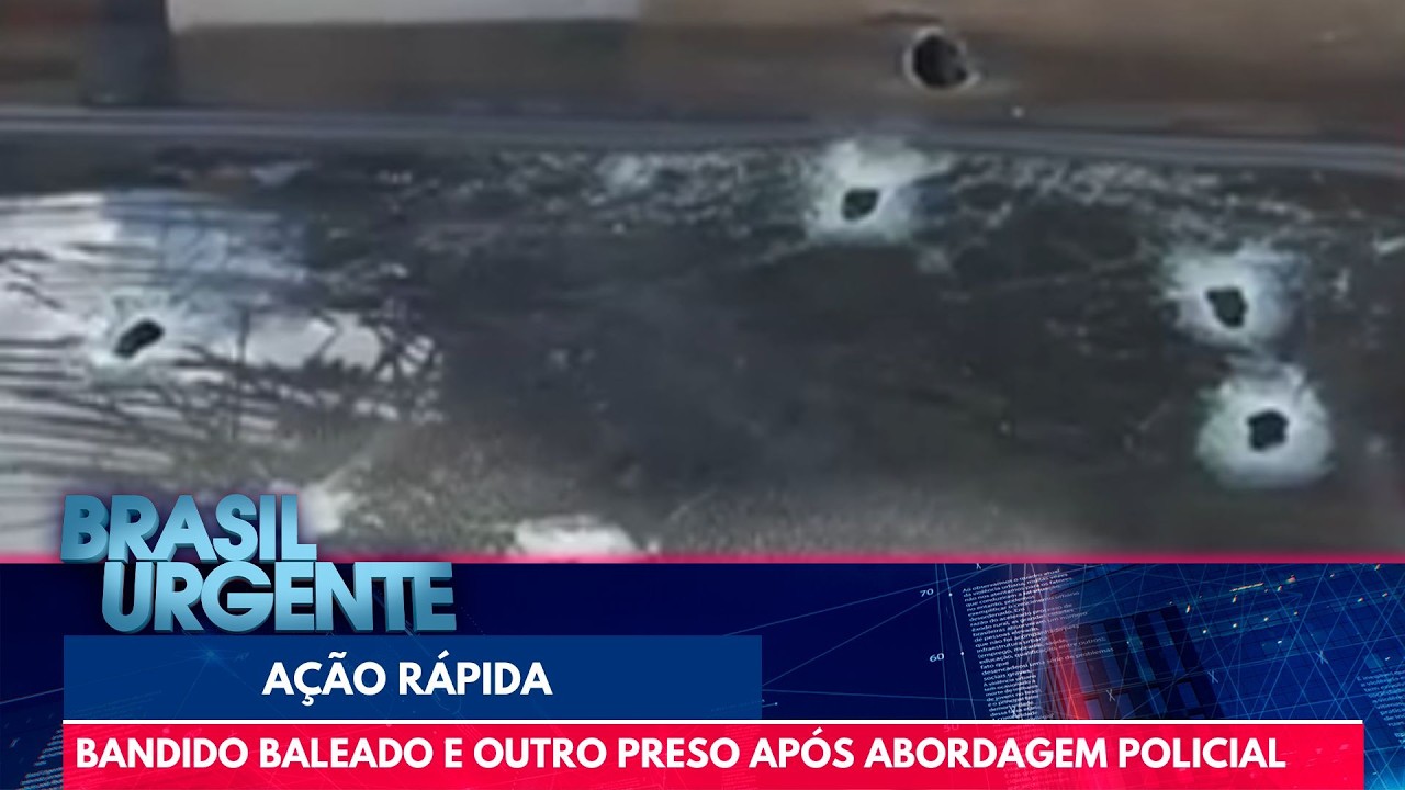Policiais prendem criminosos após troca de tiros | Brasil Urgente