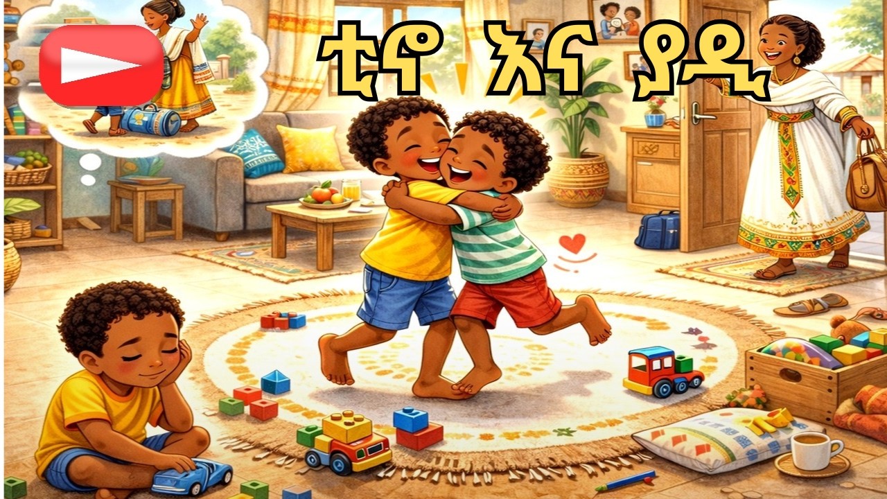 5 minute Amharic bedtime story - ቲኖ እና ያዲ
