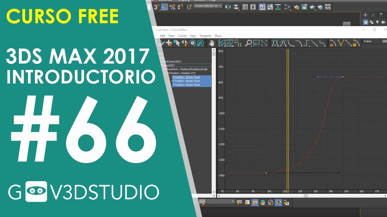 Aprende 3ds Max 2017 desde Cero 66 Dope Sheet y Editor de Curvas