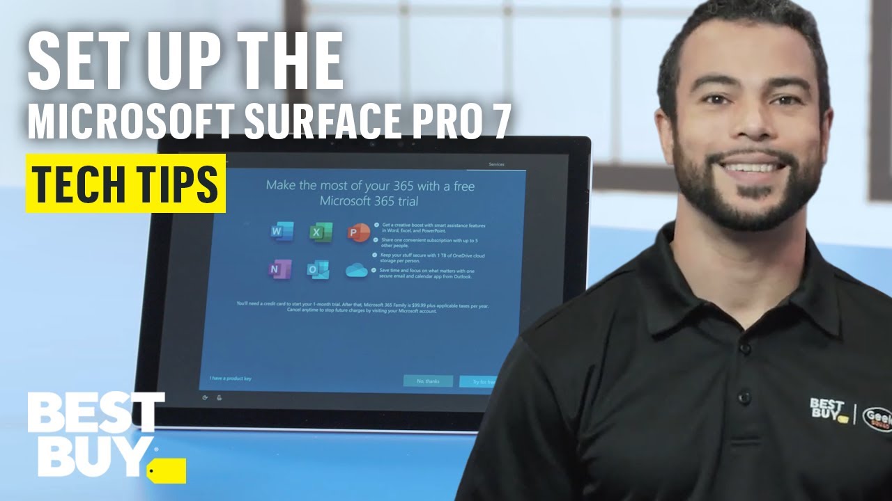Setting Up the Microsoft Surface Pro 7 Tablet - Tech Tips from Best Buy