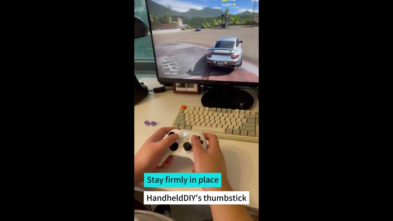 HandheldDIY's high-rise thumbstick versus KontrolFreek's
