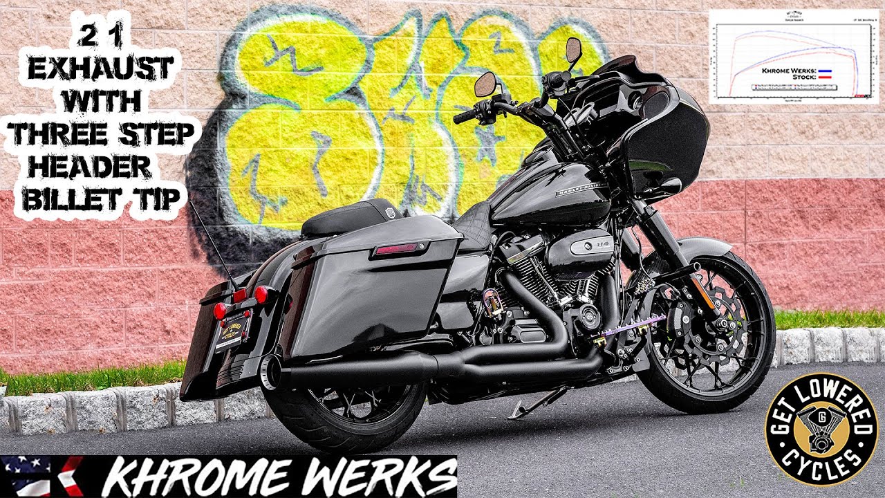 Khrome Werks 2-1 Exhaust with Three-Step Headers & Billet Tip - 2020 Road Glide