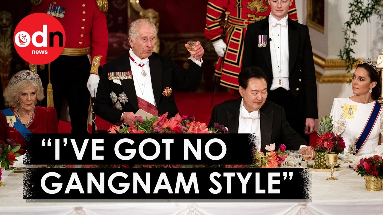 British Royal Family Host Sumptuous Banquet for South Korean President