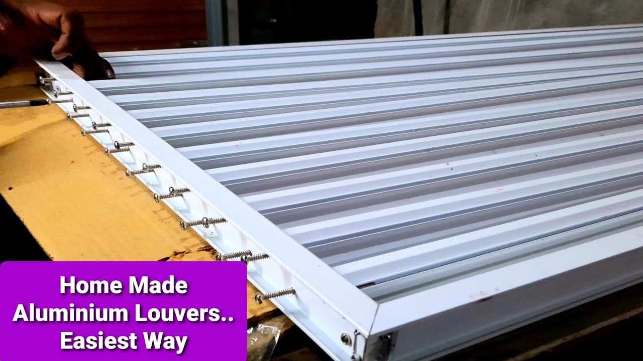 How to Make a Louver with Aluminum Bars (Easiest Way)