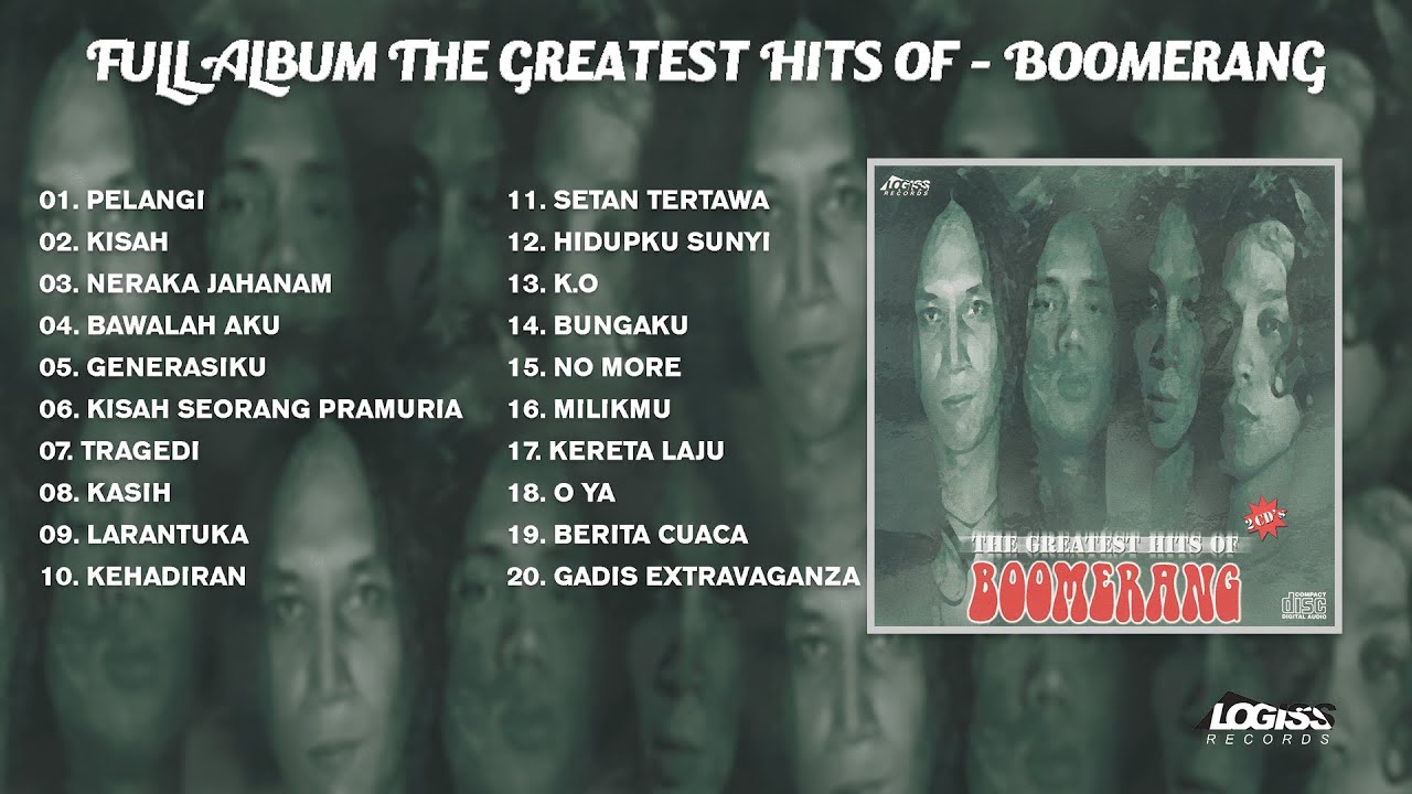 PLAYLIST - FULL ALBUM THE GREATEST HITS OF - BOOMERANG