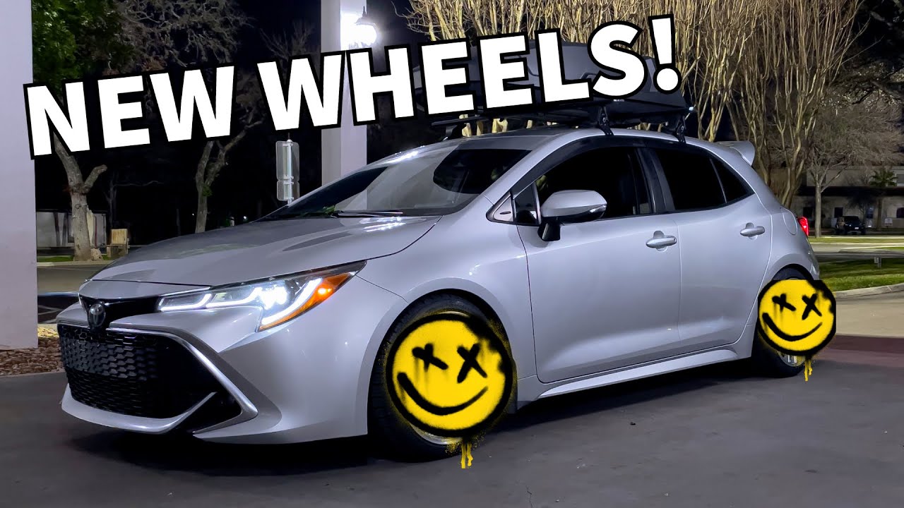 My First Set Of REAL Wheels! | 6MT Toyota Corolla Hatchback XSE!