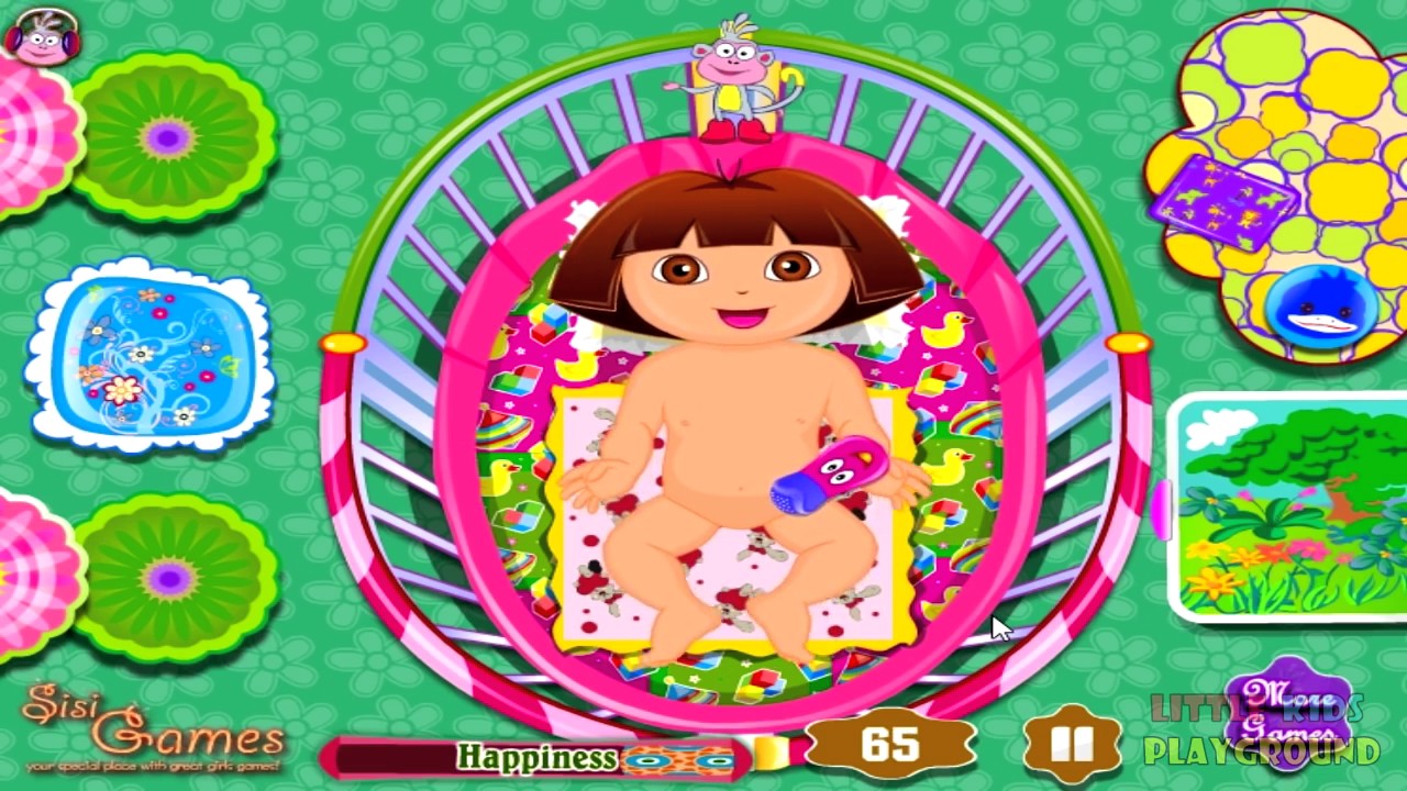 Baby Dora Diaper Change - Dora The Explorer Baby Games SxHarbin Jodi
