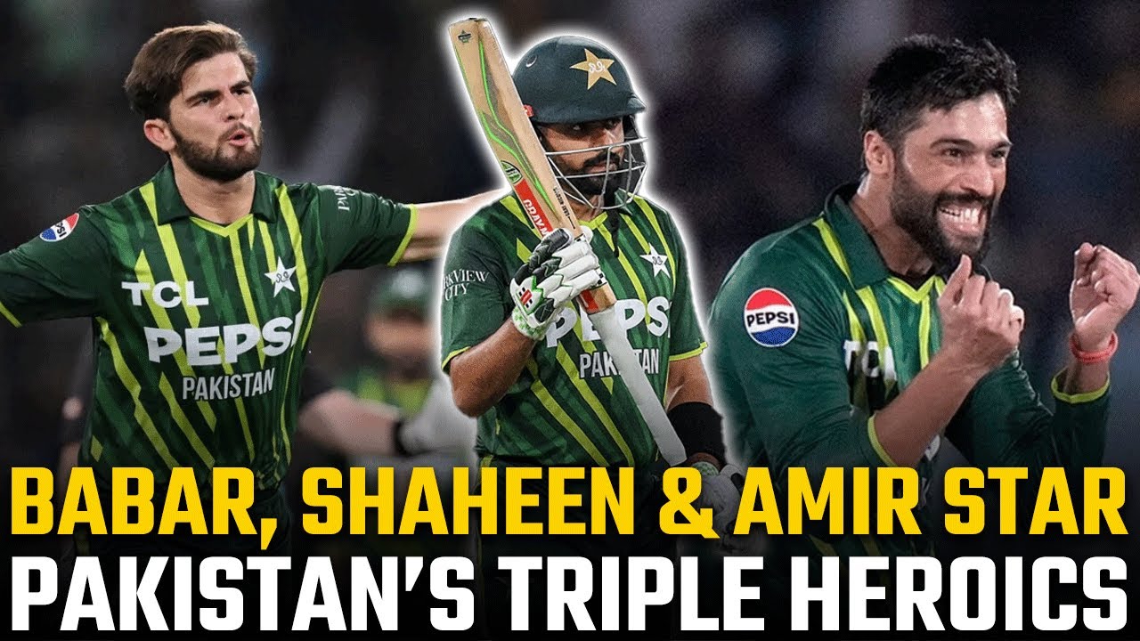Babar, Shaheen & Amir: Pakistan’s Triple Heroics 🇵🇰 | PAK vs NZ 5th T20I 2024 | PCB | M3L1F