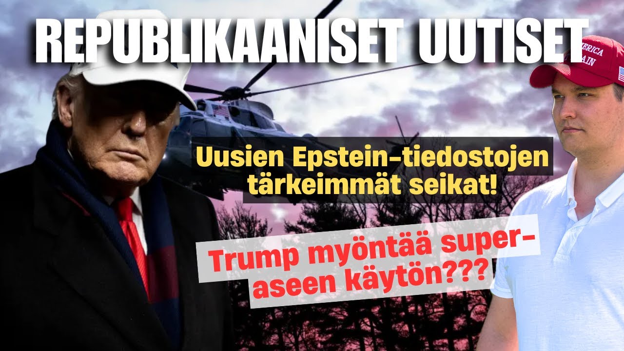 Trump my&ouml;nsi super-aseen k&auml;yt&ouml;n! Valtamedia valehtelee apina-obama -videosta! Epstein-tiedostot?