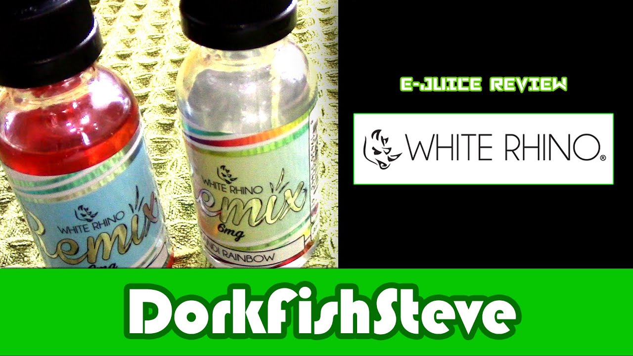 E-juice review of Remix Kandi Rainbow, and Remix Subzero by White Rhino