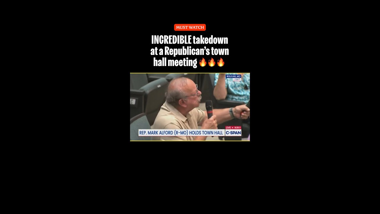 Невероятная разгромная победа на встрече республиканцев с избирателями.