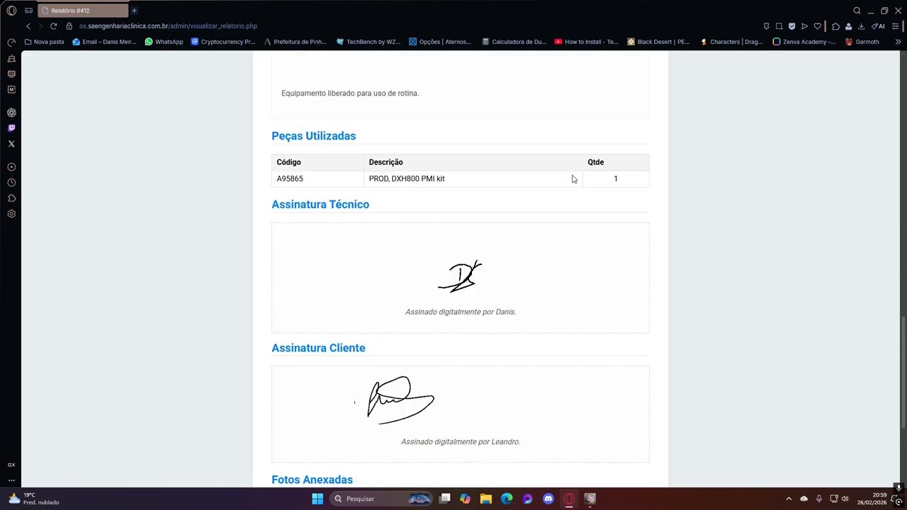 Sistema de OS -Versão 1 EtainLabs