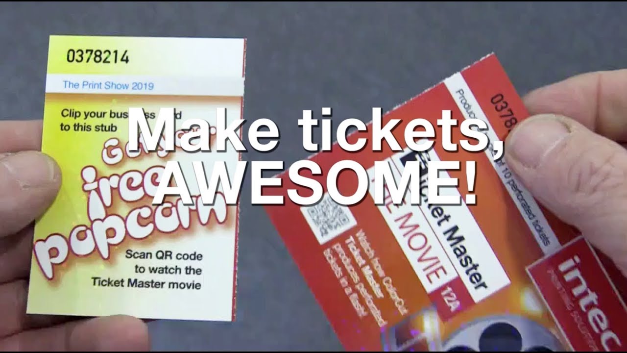 ColorCut TM480 Ticket Master cuts & perforates events tickets