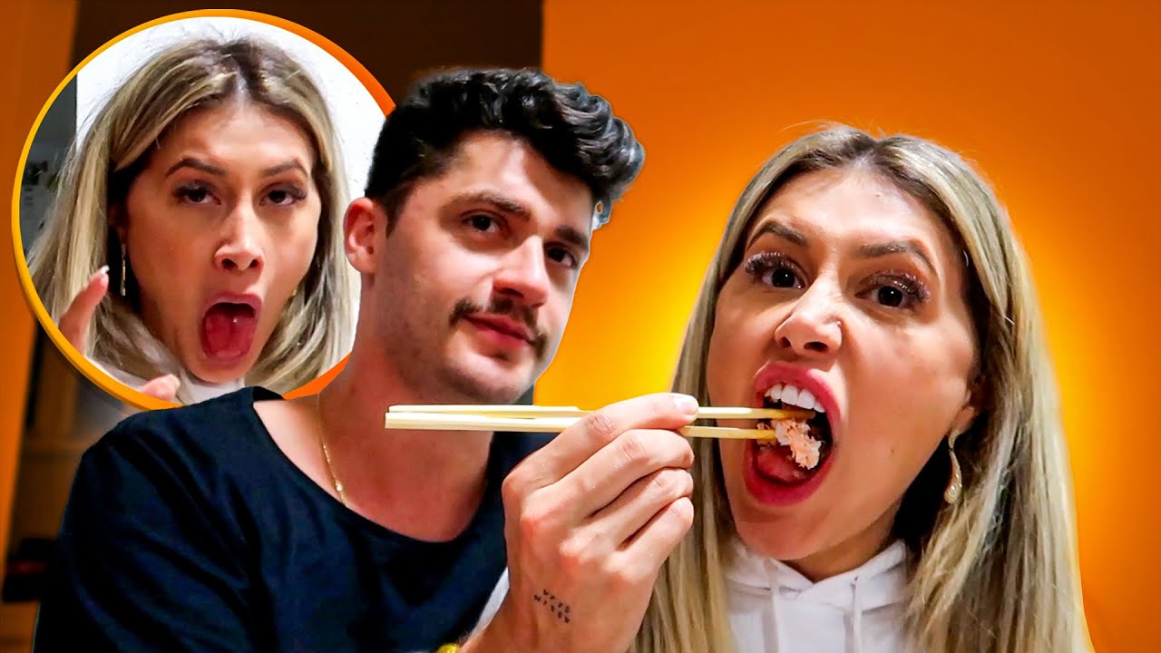 COMI COMIDA JAPONESA PELA PRIMEIRA VEZ!!! deu muito ruim!!