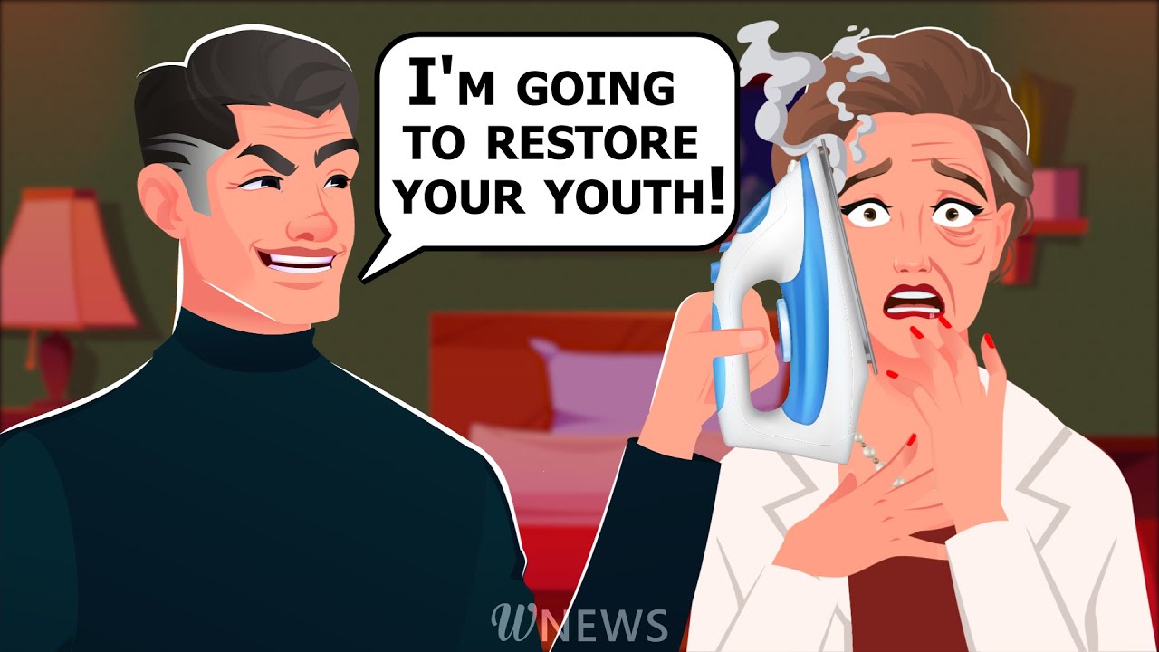 I decided to rejuvenate my wife using an anti-wrinkle iron but ended up disfiguring her instead